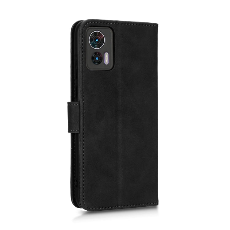 For Motorola Edge 30 Lite / Edge 30 Neo Skin Feel Magnetic Flip Leather Phone Case(Black) - Motorola Cases by PMC TechLife | Online Shopping South Africa | PMC TechLife | Buy Now Pay Later Mobicred