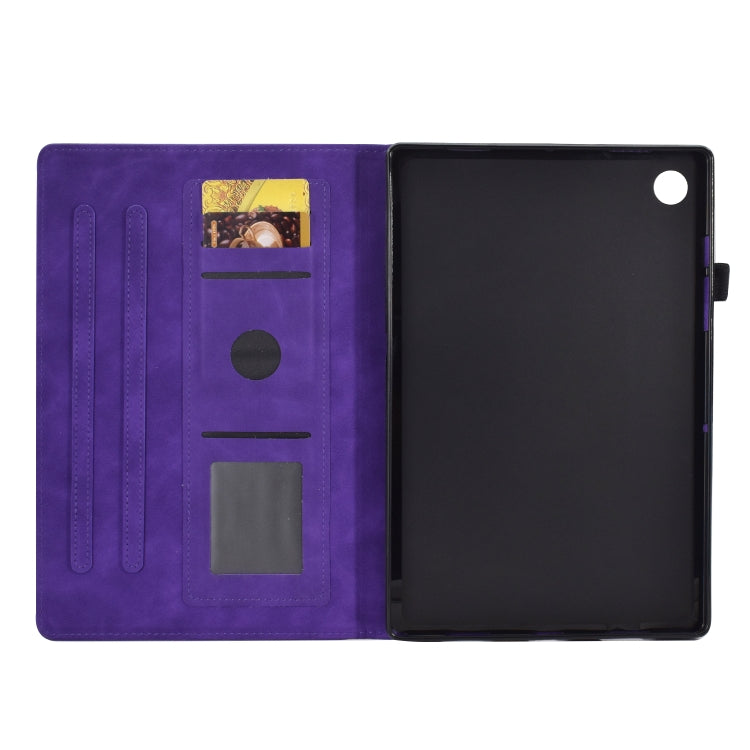 For Huawei MatePad T 10 / T 10s / Honor Pad 6 / X6 Embossed Smile Flip Tablet Leather Case(Purple) - Honor by PMC TechLife | Online Shopping South Africa | PMC TechLife | Buy Now Pay Later Mobicred
