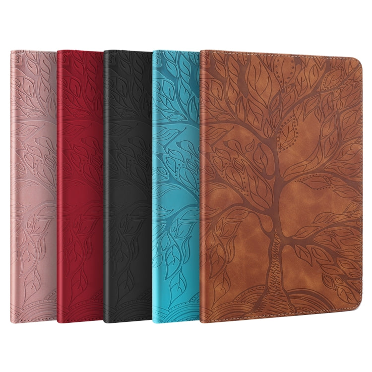 For OPPO Pad Air Life Tree Series Horizontal Flip Leather Tablet Case(Red) - OPPO by PMC TechLife | Online Shopping South Africa | PMC TechLife | Buy Now Pay Later Mobicred