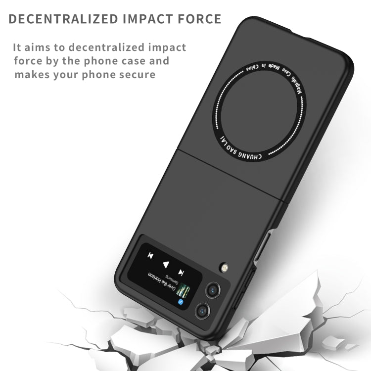For Samsung Galaxy Z Flip4 Magsafe Magnetic Folding PC Phone Case(Black) - Galaxy Z Flip4 5G Cases by PMC TechLife | Online Shopping South Africa | PMC TechLife