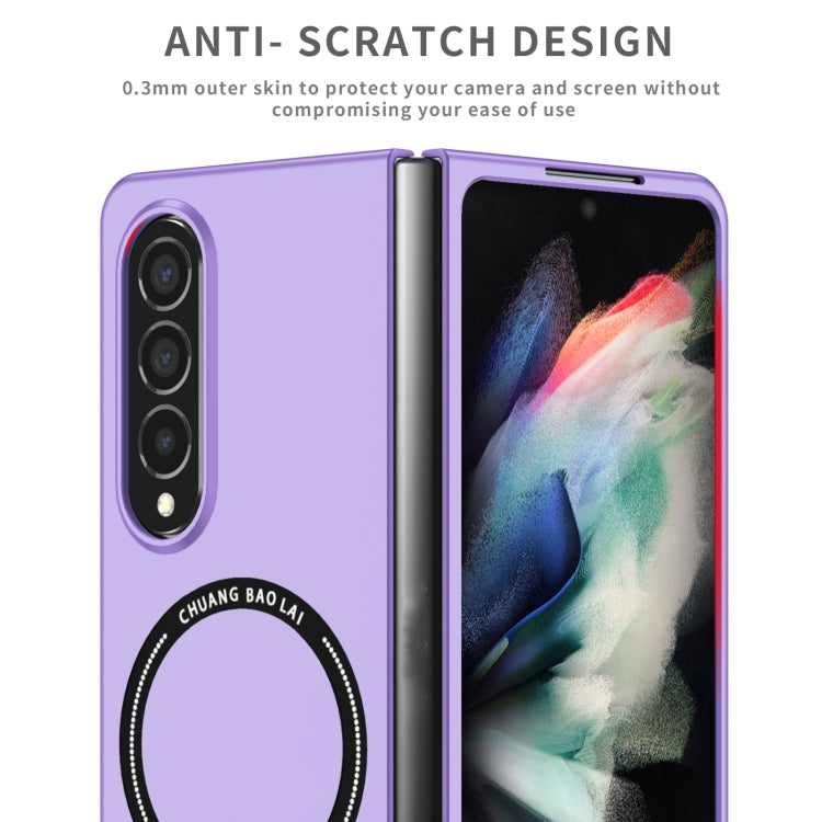 For Samsung Galaxy Z Fold4 Magsafe Magnetic Folding PC Phone Case(Purple) - Galaxy Z Fold4 5G Cases by PMC TechLife | Online Shopping South Africa | PMC TechLife