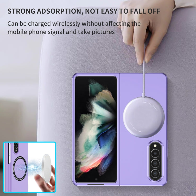 For Samsung Galaxy Z Fold4 Magsafe Magnetic Folding PC Phone Case(Purple) - Galaxy Z Fold4 5G Cases by PMC TechLife | Online Shopping South Africa | PMC TechLife
