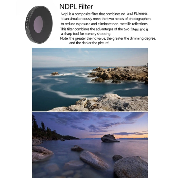 JSR LS ND8PL Lens Filter For DJI Osmo Action 3 - Lens Filter by PMC TechLife | Online Shopping South Africa | PMC TechLife | Buy Now Pay Later Mobicred