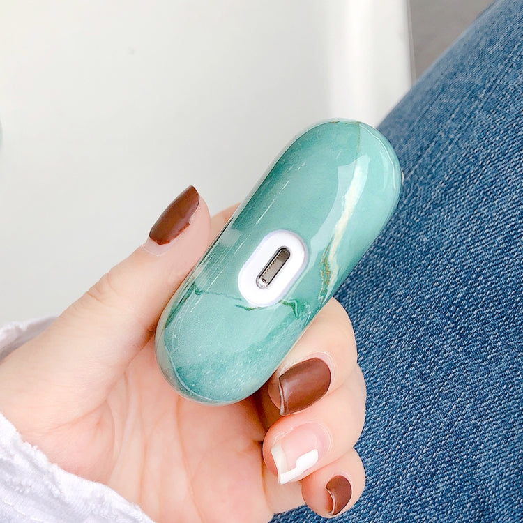 For AirPods Pro 2 Marble Pattern Wireless Earphone Protective Case(Grey Blue) - free shipping - PMC Jewellery - Order now!