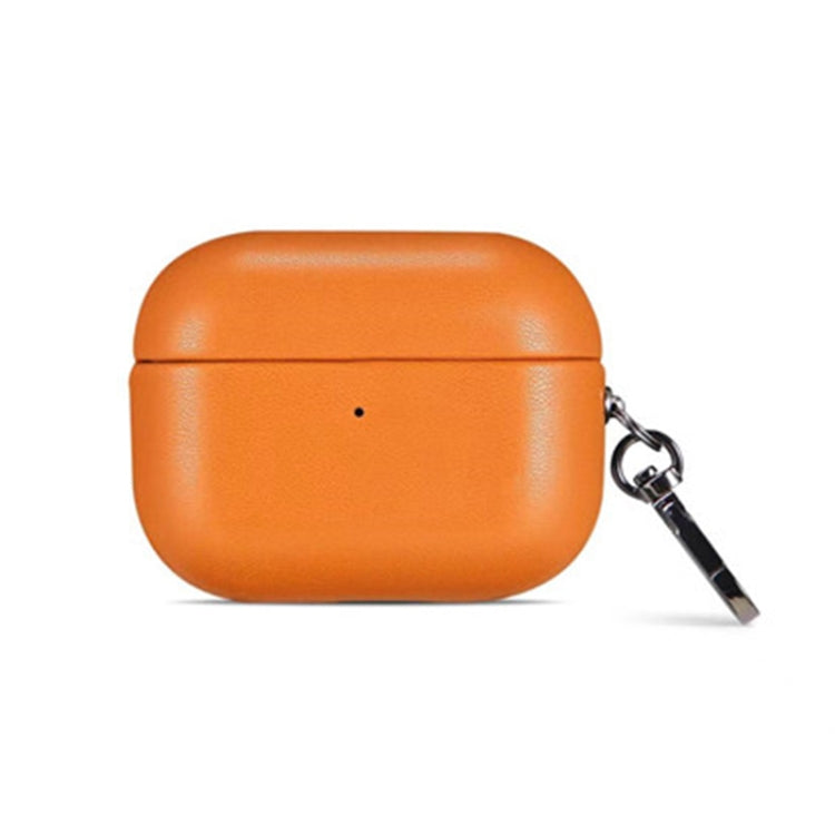 For Apple AirPods Pro 2 PU Leather Wireless Bluetooth Earphone Protective Case(Golden Brown) - For AirPods Pro 2 by PMC Jewellery | Online Shopping South Africa | PMC Jewellery | Buy Now Pay Later Mobicred