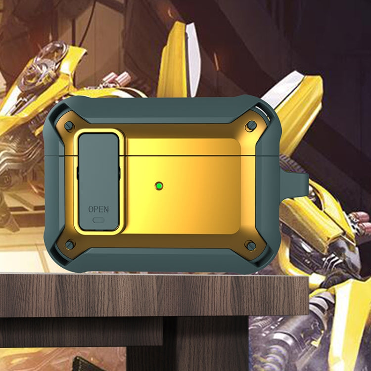 For AirPods Pro 2 Wireless Earphones Shockproof Bumblebee Silicone Protective Case(Grey Yellow) - For AirPods Pro 2 by PMC Jewellery | Online Shopping South Africa | PMC Jewellery | Buy Now Pay Later Mobicred