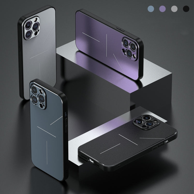 For iPhone 14 Plus R-JUST RJ52 3-Line Style Metal TPU Shockproof Phone Case(Silver) - iPhone 14 Plus Cases by R-JUST | Online Shopping South Africa | PMC TechLife | Buy Now Pay Later Mobicred