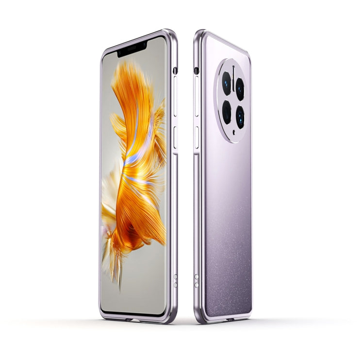 For Huawei Mate 50 Pro LK Aurora Metal Phone Frame with Lens Cover(Dark Silver) - Huawei Cases by PMC TechLife | Online Shopping South Africa | PMC TechLife | Buy Now Pay Later Mobicred