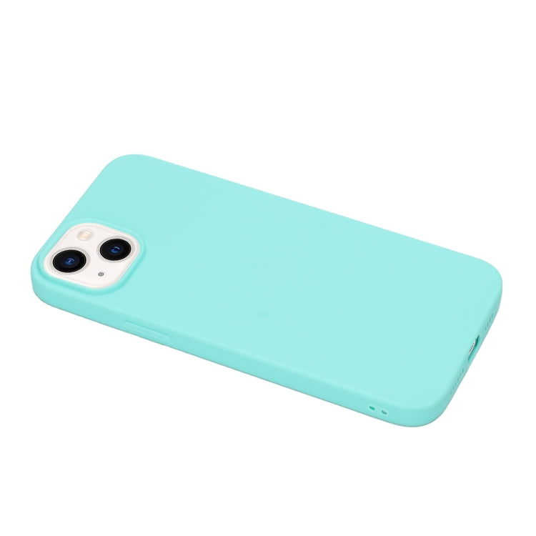 For iPhone 14 Plus Solid Color Frosted Silicone Phone Case(Light Blue) - iPhone 14 Plus Cases by PMC TechLife | Online Shopping South Africa | PMC TechLife