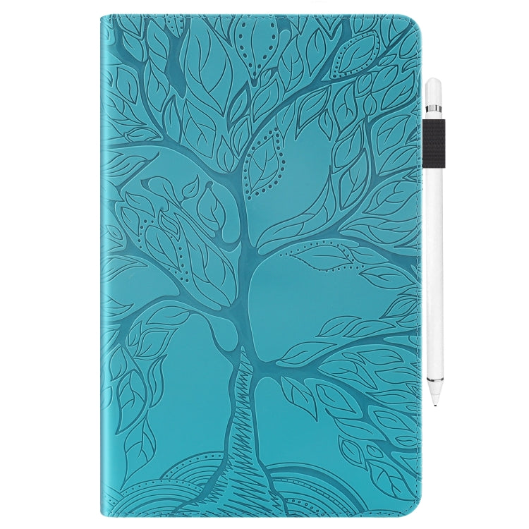 For 8 inch Life Tree Pattern Flip Universal Leather Tablet Case(Blue) - 8 inch by PMC TechLife | Online Shopping South Africa | PMC TechLife | Buy Now Pay Later Mobicred