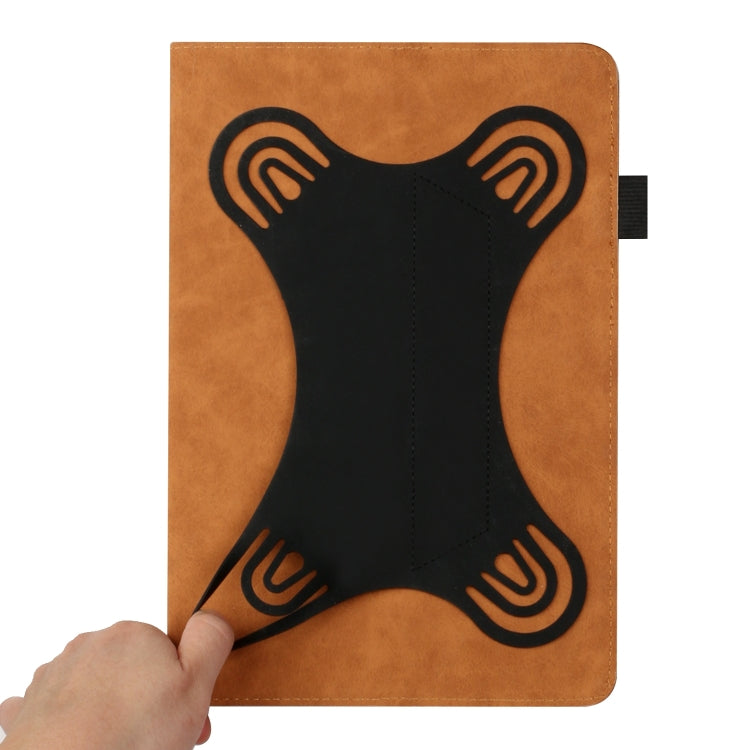 For 10 inch Life Tree Pattern Flip Universal Leather Tablet Case(Brown) - 10 - 11 inch by PMC TechLife | Online Shopping South Africa | PMC TechLife | Buy Now Pay Later Mobicred