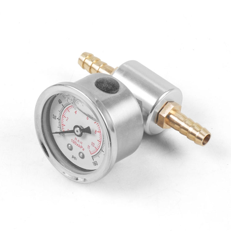Universal Car 1/8 NPT 0-160 psi Fuel Pressure Gauge with Adaptor - Car Modification by PMC TechLife | Online Shopping South Africa | PMC TechLife