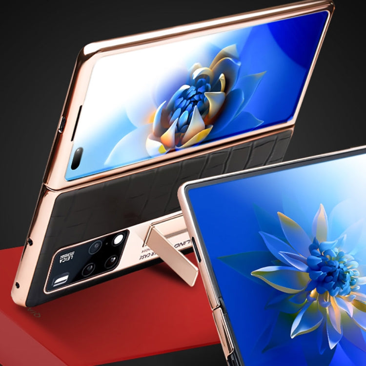 For Huawei Mate X2 QIALINO 2 in 1 Crocodile Pattern Genuine Leather + PC Phone Case(Black) - free shipping - PMC TechLife - Order now!