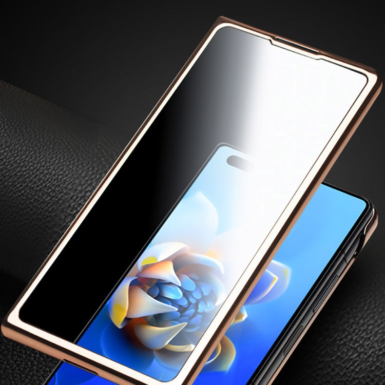 For Huawei Mate X2 QIALINO 2 in 1 Crocodile Pattern Genuine Leather + PC Phone Case(Brown) - free shipping - PMC TechLife - Order now!