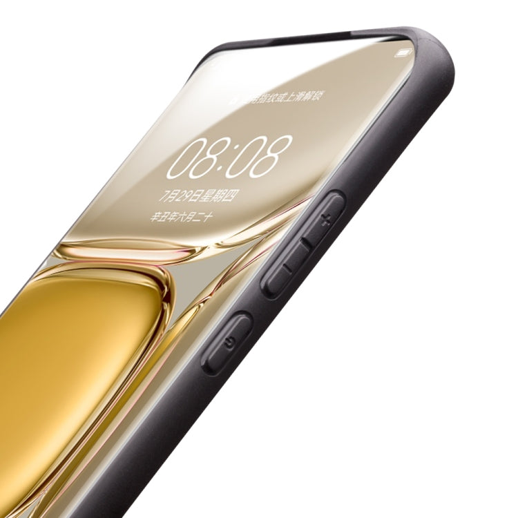 For Huawei P50 QIALINO Cowhide Texture Genuine Leather Phone Case(Black) - free shipping - PMC TechLife - Order now!