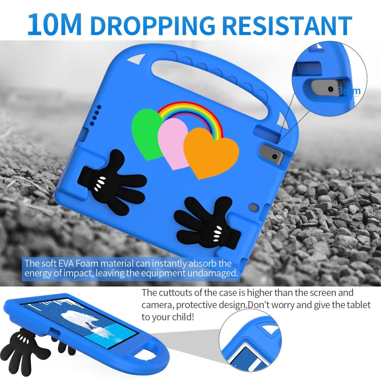 For Huawei MediaPad T5 10 Love Small Palm Holder EVA Tablet Case(Blue) - Huawei by PMC TechLife | Online Shopping South Africa | PMC TechLife | Buy Now Pay Later Mobicred