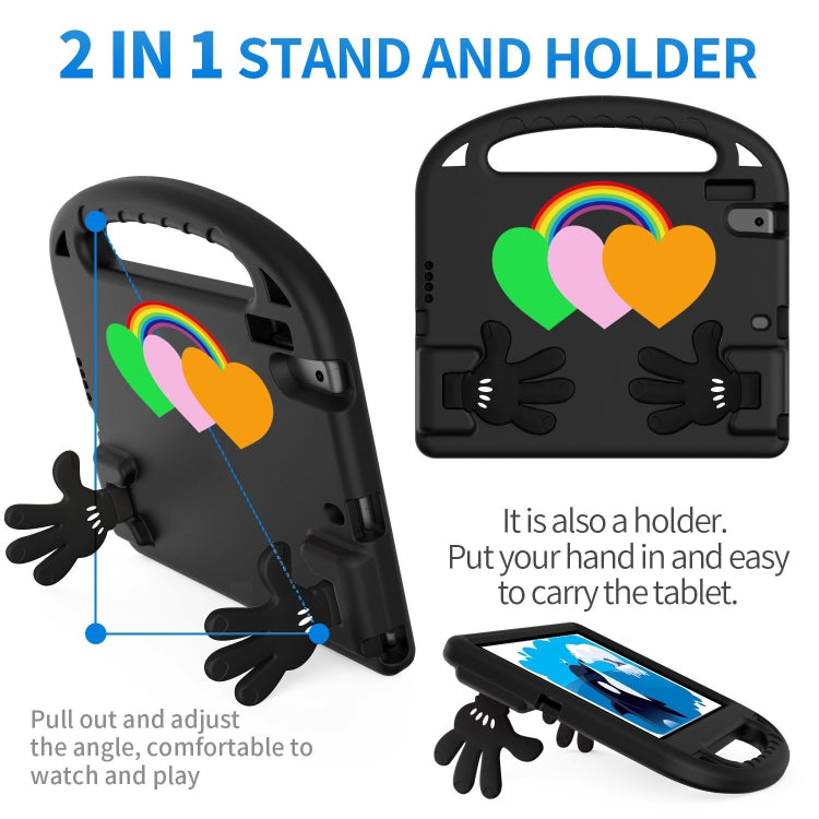 For Lenovo Tab M10 HD TB-X505F/N 10.1 inch Love Small Palm Holder EVA Tablet Case(Black) - Lenovo by PMC TechLife | Online Shopping South Africa | PMC TechLife | Buy Now Pay Later Mobicred