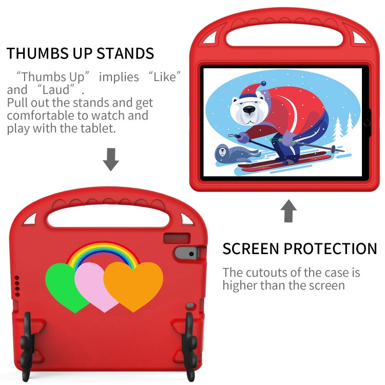 For Lenovo Tab M10 FHD TB-X605FC 10.1 Love Small Palm Holder EVA Tablet Case(Red) - Lenovo by PMC TechLife | Online Shopping South Africa | PMC TechLife | Buy Now Pay Later Mobicred