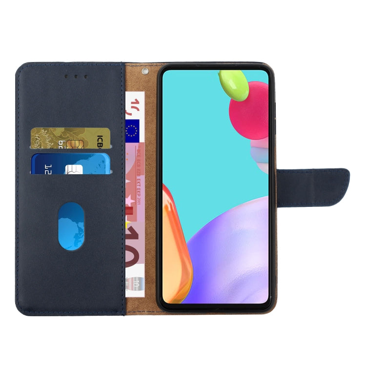 For Sony Xperia 5 IV Genuine Leather Fingerprint-proof Flip Phone Case(Blue) - Sony Cases by PMC TechLife | Online Shopping South Africa | PMC TechLife | Buy Now Pay Later Mobicred