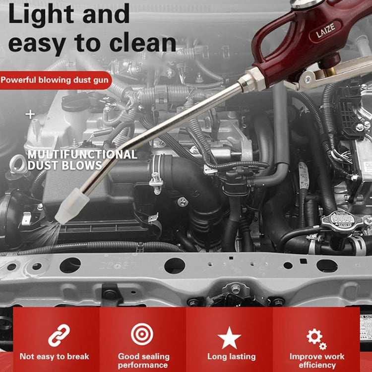 LAIZE Aluminum Alloy Cleaning Dust Removing Gun Strong Blow Dust Gun(Wine Red) - Car Washer & Accessories by PMC TechLife | Online Shopping South Africa | PMC TechLife | Buy Now Pay Later Mobicred