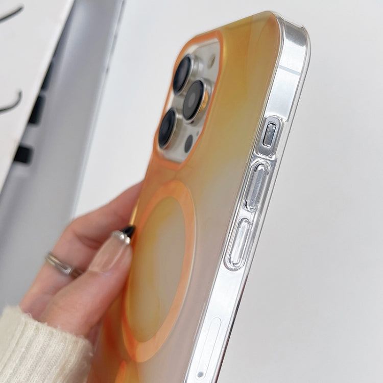 For iPhone 14 Pro Watercolor Magsafe Phone Case(Yellow) - iPhone 14 Pro Cases by PMC TechLife | Online Shopping South Africa | PMC TechLife