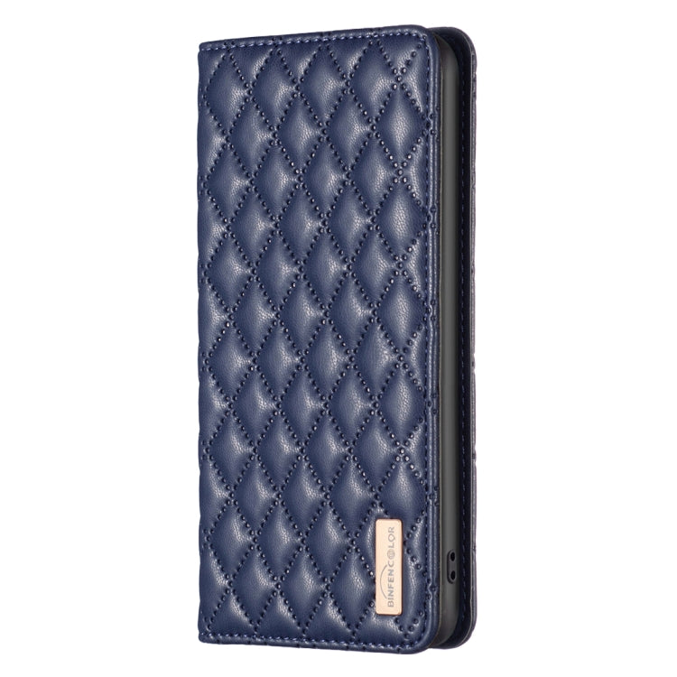 For OPPO Reno7 5G / Find X5 Lite Diamond Lattice Magnetic Leather Flip Phone Case(Blue) - free shipping - PMC TechLife - Order now!