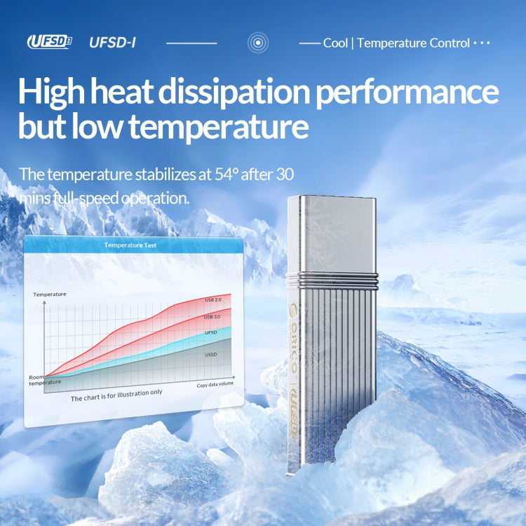 ORICO USB Solid State Flash Drive, Read: 520MB/s, Write: 450MB/s, Memory:256GB, Port:USB-A(Silver) - free shipping - PMC Jewellery - Order now!