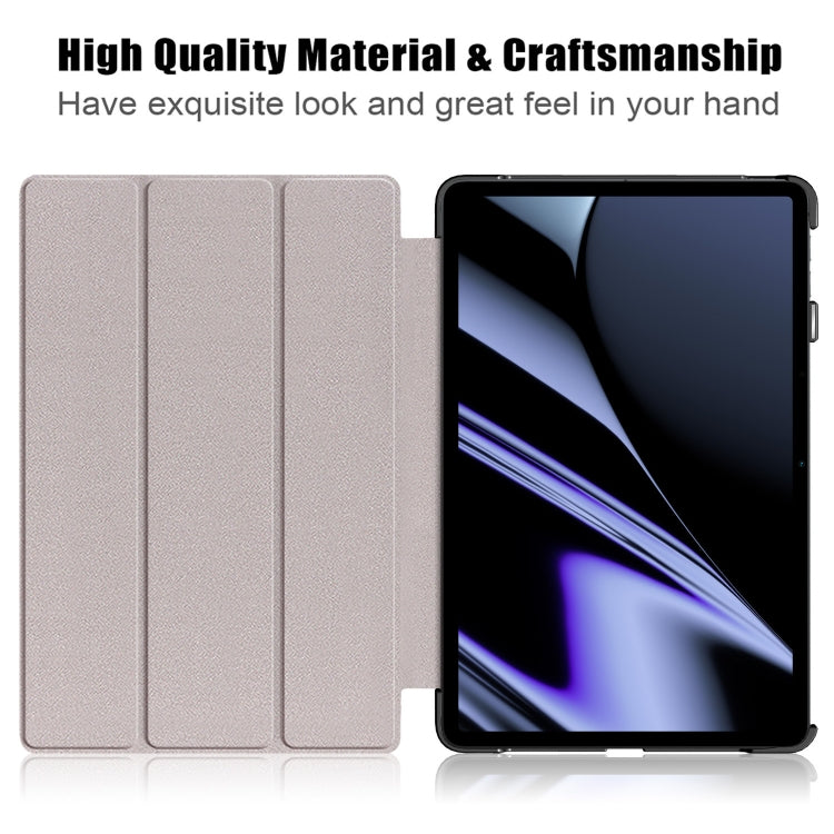 For OPPO Pad 11 inch 3-folding Magnetic Buckle Coloured Drawing Leather Tablet Case(Dream Deer) - OPPO by PMC TechLife | Online Shopping South Africa | PMC TechLife | Buy Now Pay Later Mobicred