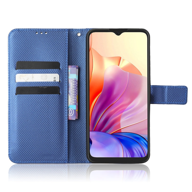 For Blackview OSCAL C80 Diamond Texture Leather Phone Case(Blue) - More Brand by PMC TechLife | Online Shopping South Africa | PMC TechLife | Buy Now Pay Later Mobicred