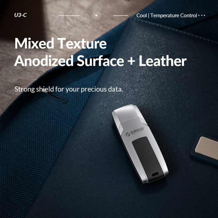 ORICO USB Flash Drive, Read: 100MB/s, Write: 50MB/s, Memory:256GB, Port:USB-A(Silver) - free shipping - PMC Jewellery - Order now!