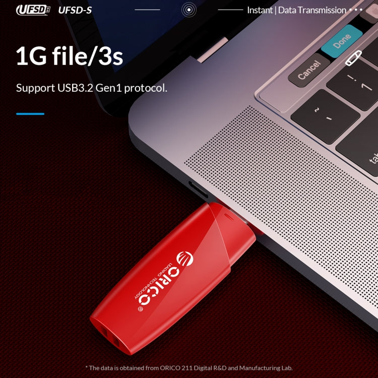 ORICO UFS Flash Drive, Read: 450MB/s, Write: 350MB/s, Memory:256GB, Port:USB-A(Red) - free shipping - PMC Jewellery - Order now!