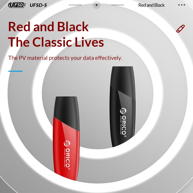 ORICO UFS Flash Drive, Read: 450MB/s, Write: 350MB/s, Memory:256GB, Port:USB-A(Red) - free shipping - PMC Jewellery - Order now!