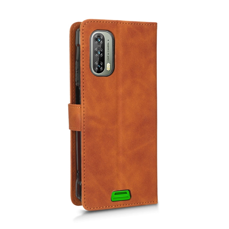 For Blackview BV7100 Skin Feel Magnetic Flip Leather Phone Case(Brown) - More Brand by PMC TechLife | Online Shopping South Africa | PMC TechLife | Buy Now Pay Later Mobicred