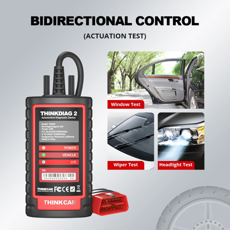 THINKCAR ThinkDiag 2 SP164-V Car Full System Diagnosis OBD2 Scanner - Code Readers & Scan Tools by PMC TechLife | Online Shopping South Africa | PMC TechLife | Buy Now Pay Later Mobicred