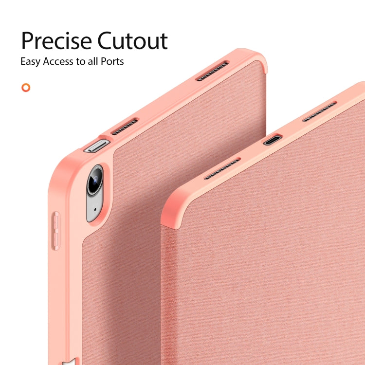 For iPad 2025 / 2022 DUX DUCIS Domo Series Magnetic Flip Leather Tablet Case(Pink) - iPad 2025 / 2022 Cases by DUX DUCIS | Online Shopping South Africa | PMC Jewellery | Buy Now Pay Later Mobicred