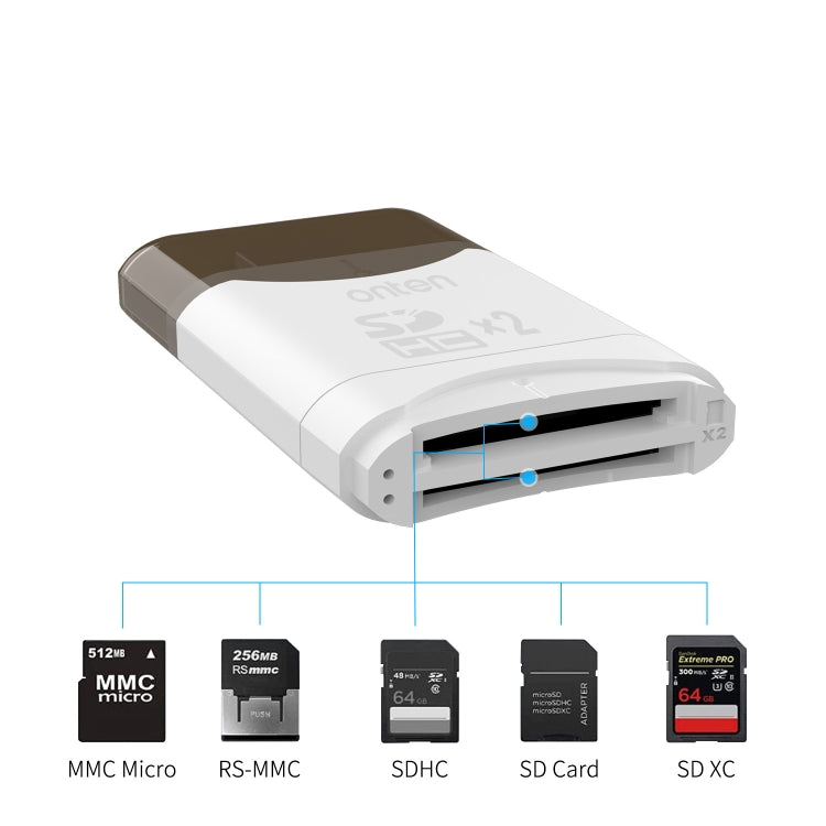 KSSC3 USB 3.2 Dual SD Card Reader -  by PMC Jewellery | Online Shopping South Africa | PMC Jewellery | Buy Now Pay Later Mobicred