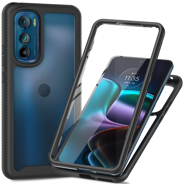 For Motorola Moto Edge 30 Starry Sky Full Body Hybrid Shockproof Phone Case(Black) - Motorola Cases by PMC TechLife | Online Shopping South Africa | PMC TechLife