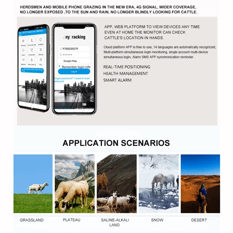 RF-V24 2G Solar GPS Tracking Locator Livestock Tracker with 2G Memory - Pet Tracker by PMC TechLife | Online Shopping South Africa | PMC TechLife | Buy Now Pay Later Mobicred