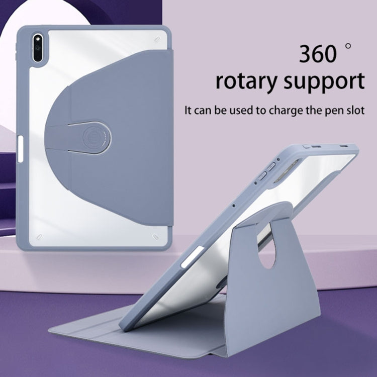 For Huawei MatePad Pro 11 2022 Acrylic 360 Degree Rotation Holder Tablet Leather Case(White Ice) - Huawei by PMC TechLife | Online Shopping South Africa | PMC TechLife | Buy Now Pay Later Mobicred