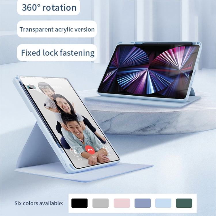 For Honor Tablet V7 Pro Acrylic 360 Degree Rotation Holder Tablet Leather Case(Emerald Green) - Honor by PMC TechLife | Online Shopping South Africa | PMC TechLife | Buy Now Pay Later Mobicred