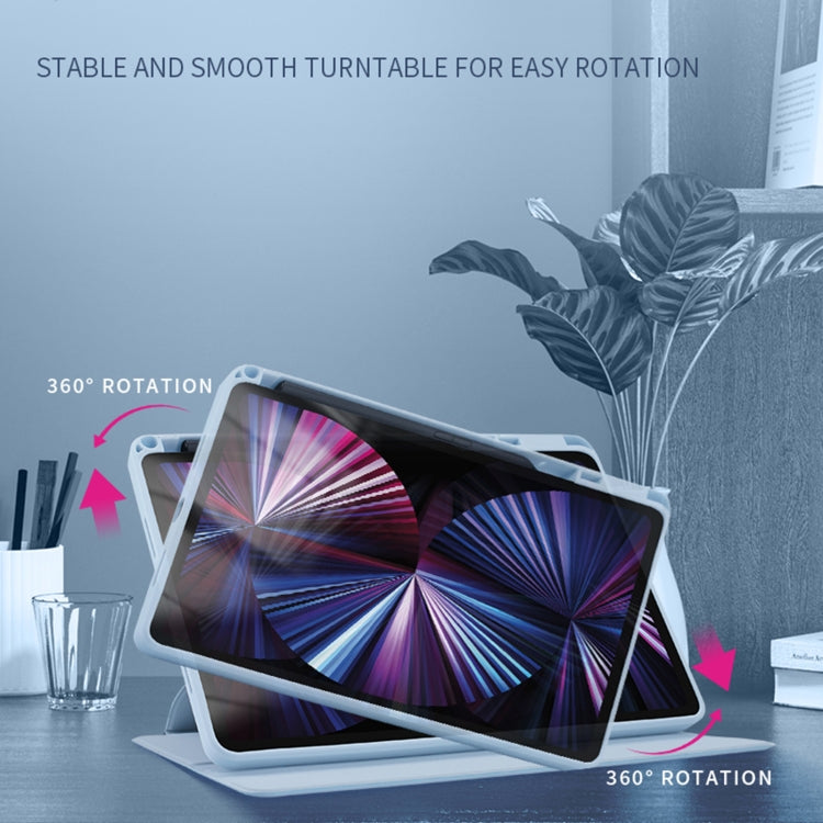 For Honor Pad 8 12 inch 2022 Acrylic 360 Degree Rotation Holder Tablet Leather Case(Baby Pink) - Honor by PMC TechLife | Online Shopping South Africa | PMC TechLife | Buy Now Pay Later Mobicred