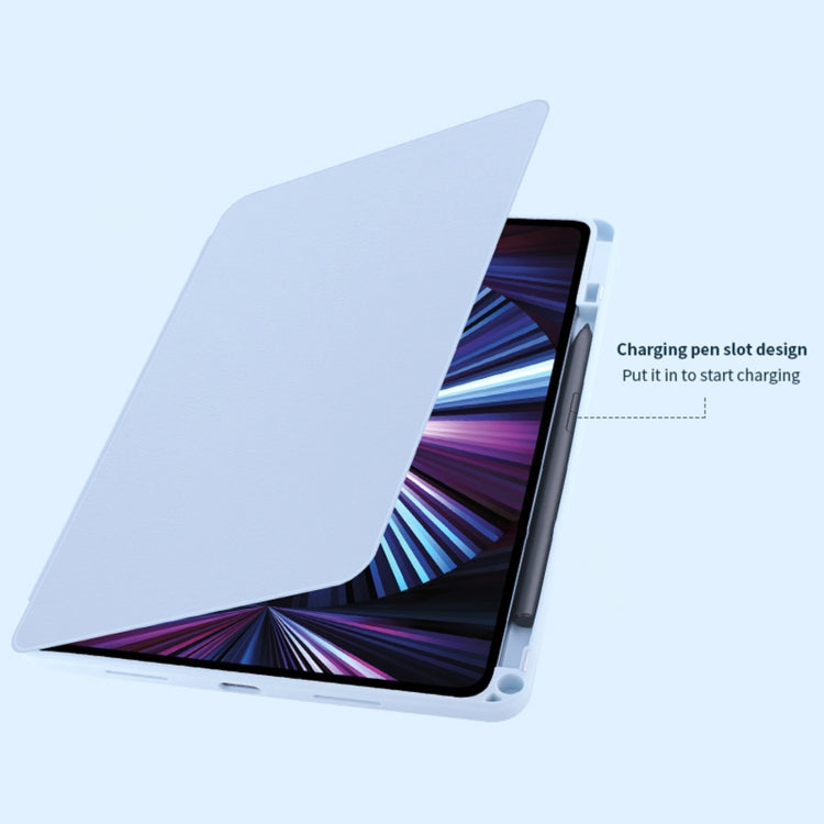 For Honor Pad 8 12 inch 2022 Acrylic 360 Degree Rotation Holder Tablet Leather Case(Baby Pink) - Honor by PMC TechLife | Online Shopping South Africa | PMC TechLife | Buy Now Pay Later Mobicred