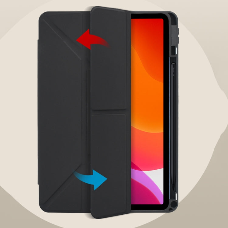 For OPPO Pad Air 10.3 2022 Acrylic 2 in 1 Y-fold Smart Leather Tablet Case(Pink) - OPPO by PMC TechLife | Online Shopping South Africa | PMC TechLife | Buy Now Pay Later Mobicred