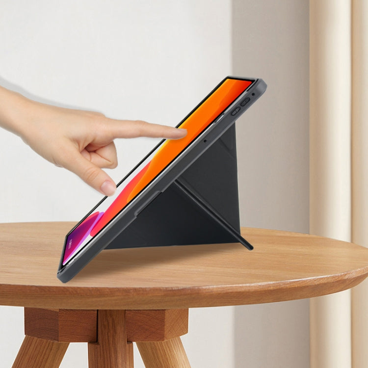 For OPPO Pad Air 10.3 2022 Acrylic 2 in 1 Y-fold Smart Leather Tablet Case(Pink) - OPPO by PMC TechLife | Online Shopping South Africa | PMC TechLife | Buy Now Pay Later Mobicred