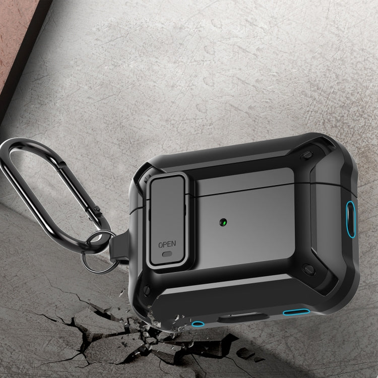 For AirPods Pro 2 Bumblebee Wireless Earphones Silicone Case with Switch & Lanyard Hole(Black Green) - For AirPods Pro 2 by PMC Jewellery | Online Shopping South Africa | PMC Jewellery | Buy Now Pay Later Mobicred