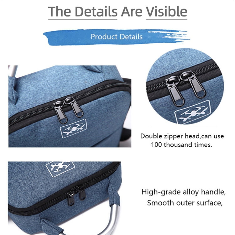 For DJI Mini SE Shockproof Single Shoulder Storage Carrying Case Box Bag, Size: 31 x 23 x 10cm(Blue + Black Liner) - Carry Cases & Bags by PMC TechLife | Online Shopping South Africa | PMC TechLife | Buy Now Pay Later Mobicred