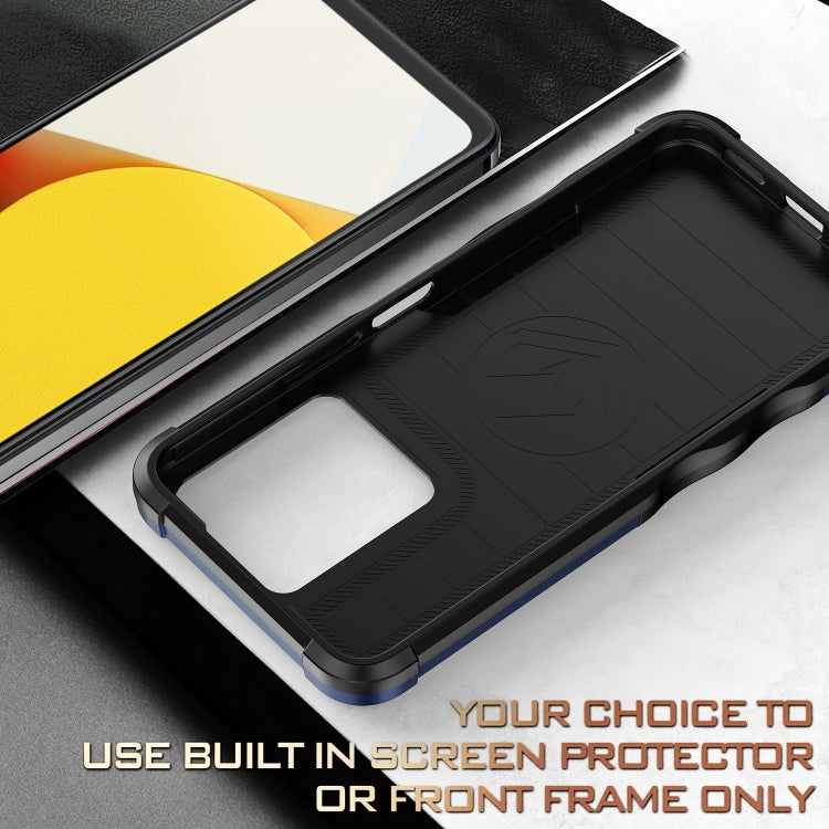 For vivo Y35 / Y22s / Y22 Non-slip Shockproof Armor Phone Case(Black) - vivo Cases by PMC TechLife | Online Shopping South Africa | PMC TechLife | Buy Now Pay Later Mobicred