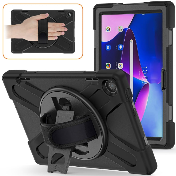 For Lenovo Tab M10 10.1 3rd Gen Silicone + PC Protective Tablet Case(Black) - Lenovo by PMC TechLife | Online Shopping South Africa | PMC TechLife | Buy Now Pay Later Mobicred