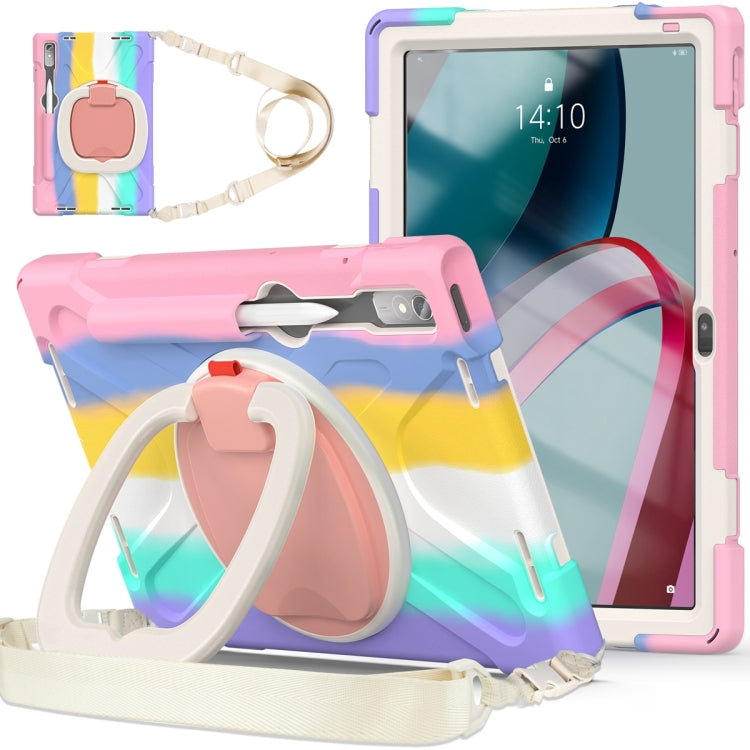 For Lenovo Pad Pro 2022 11.2 inch Silicone + PC Protective Tablet Case(Colorful Pink) - Lenovo by PMC TechLife | Online Shopping South Africa | PMC TechLife | Buy Now Pay Later Mobicred