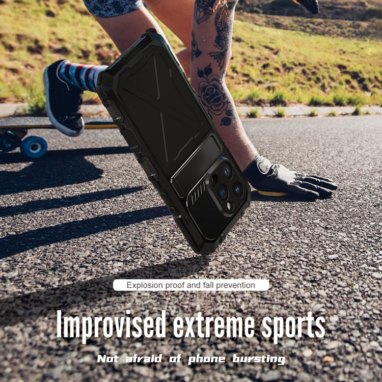 For iPhone 14 Pro R-JUST Life Waterproof Dustproof Shockproof Phone Case(Black) - free shipping - PMC TechLife - Order now!